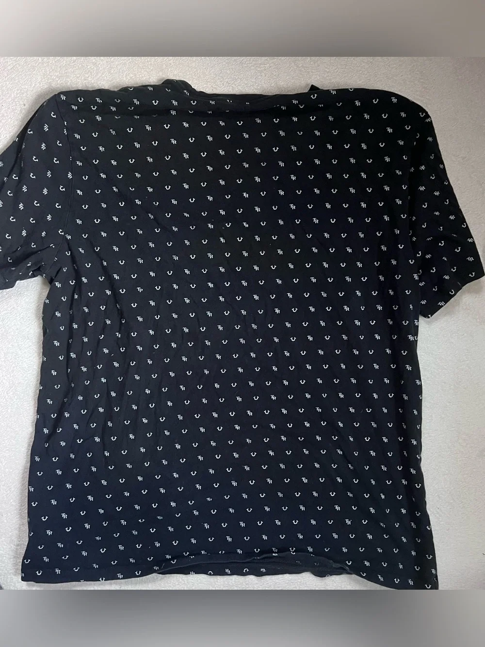 True Religion All Over Print Tee XXL Black